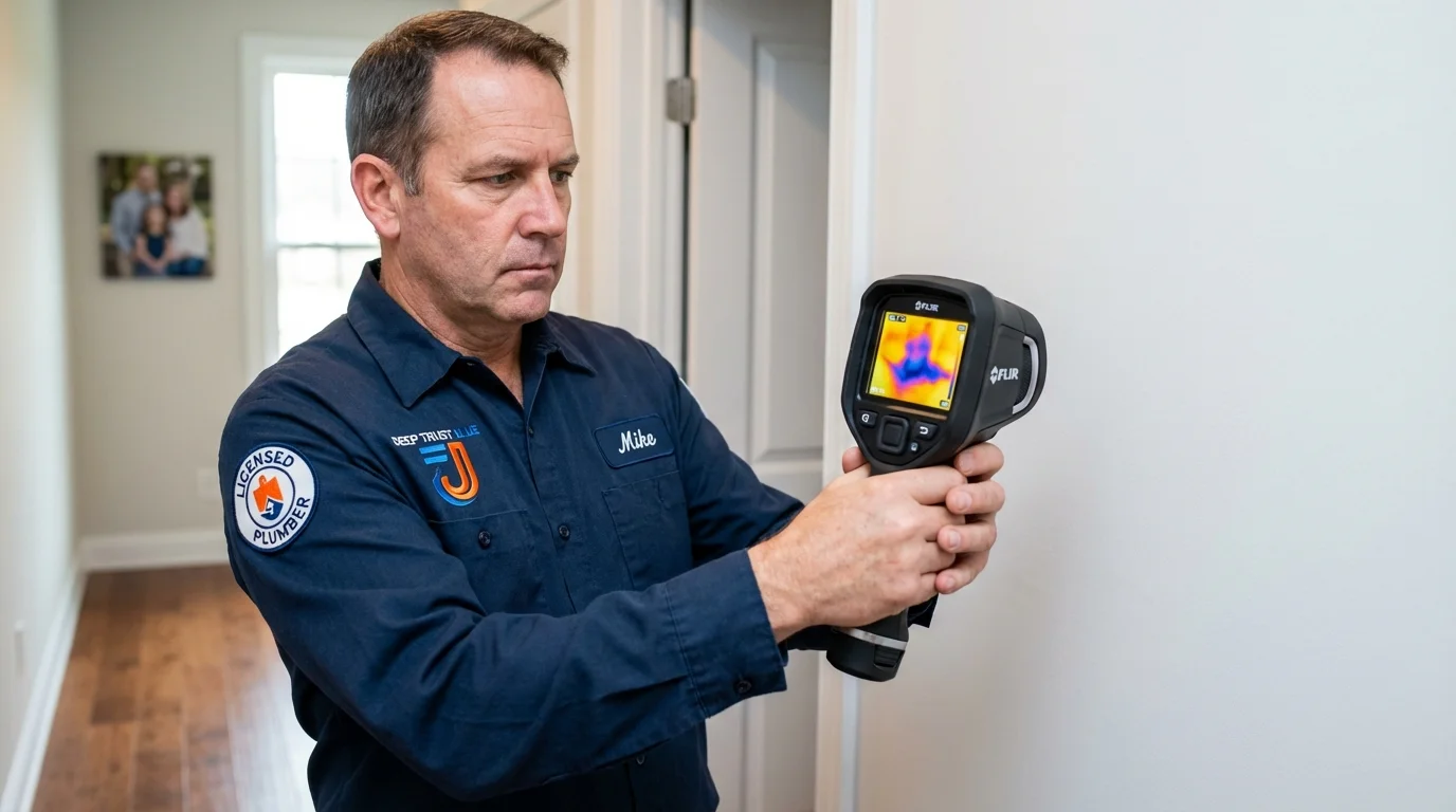 Thermal imaging leak detection by Johns Plumbing LLC in Evans